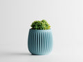 Columna Modern Ribbed Planter | 3D Printed Indoor Planter