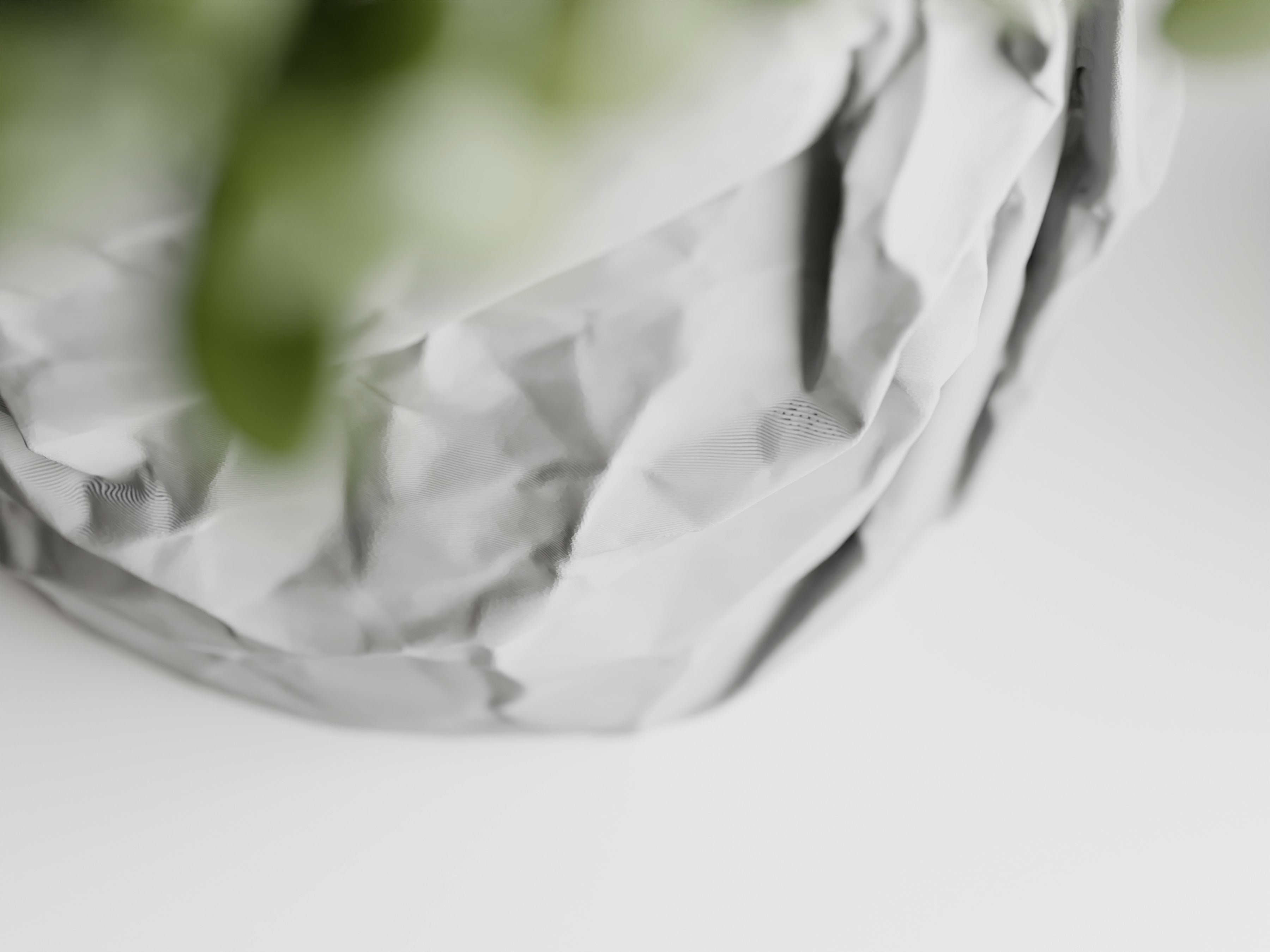 Crumbled Paper Pot Round Planter | Modern 3D Printed Planter
