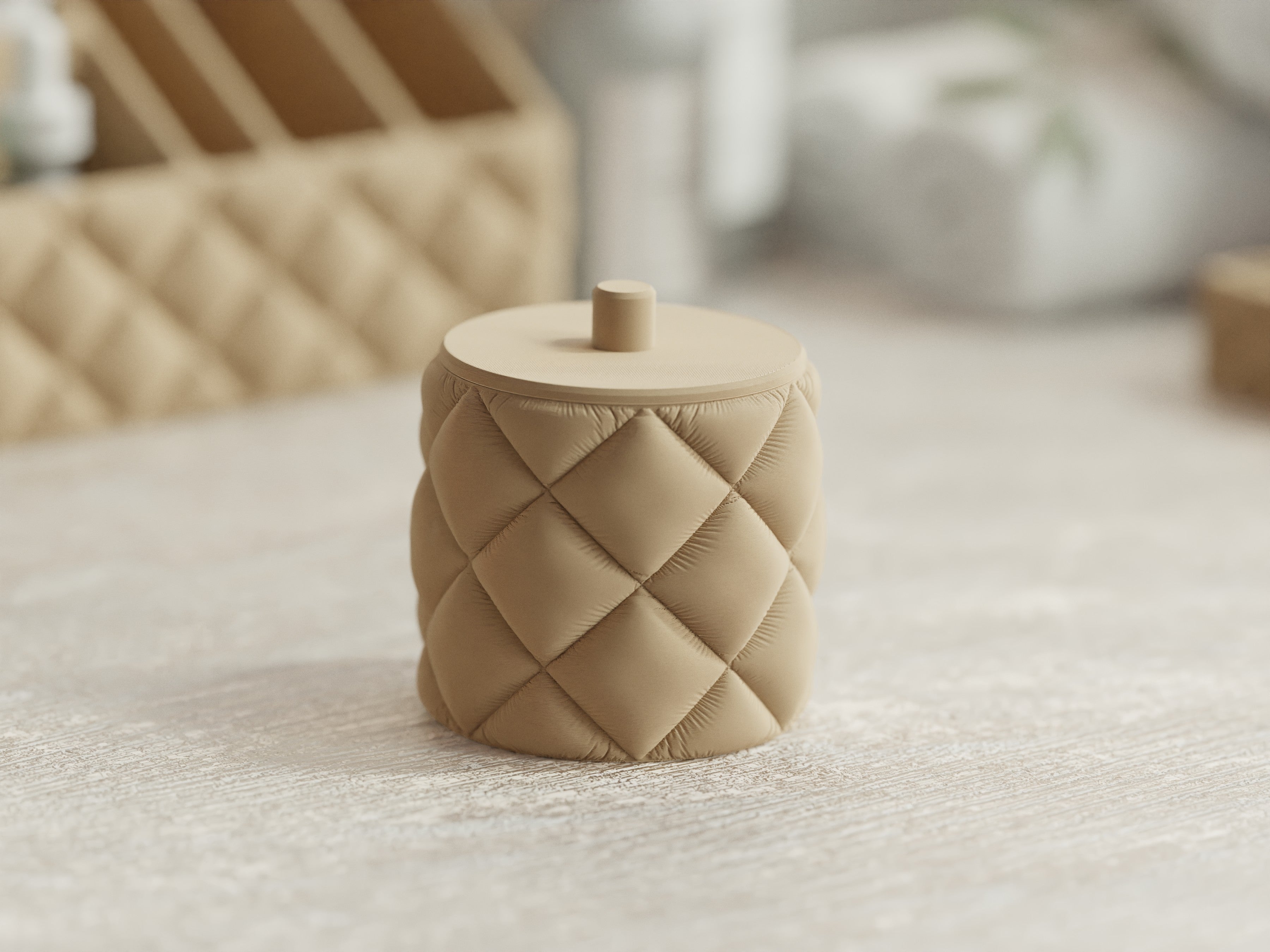 Cotton Pad Dispenser Holder | Bathroom Vanity Organizer