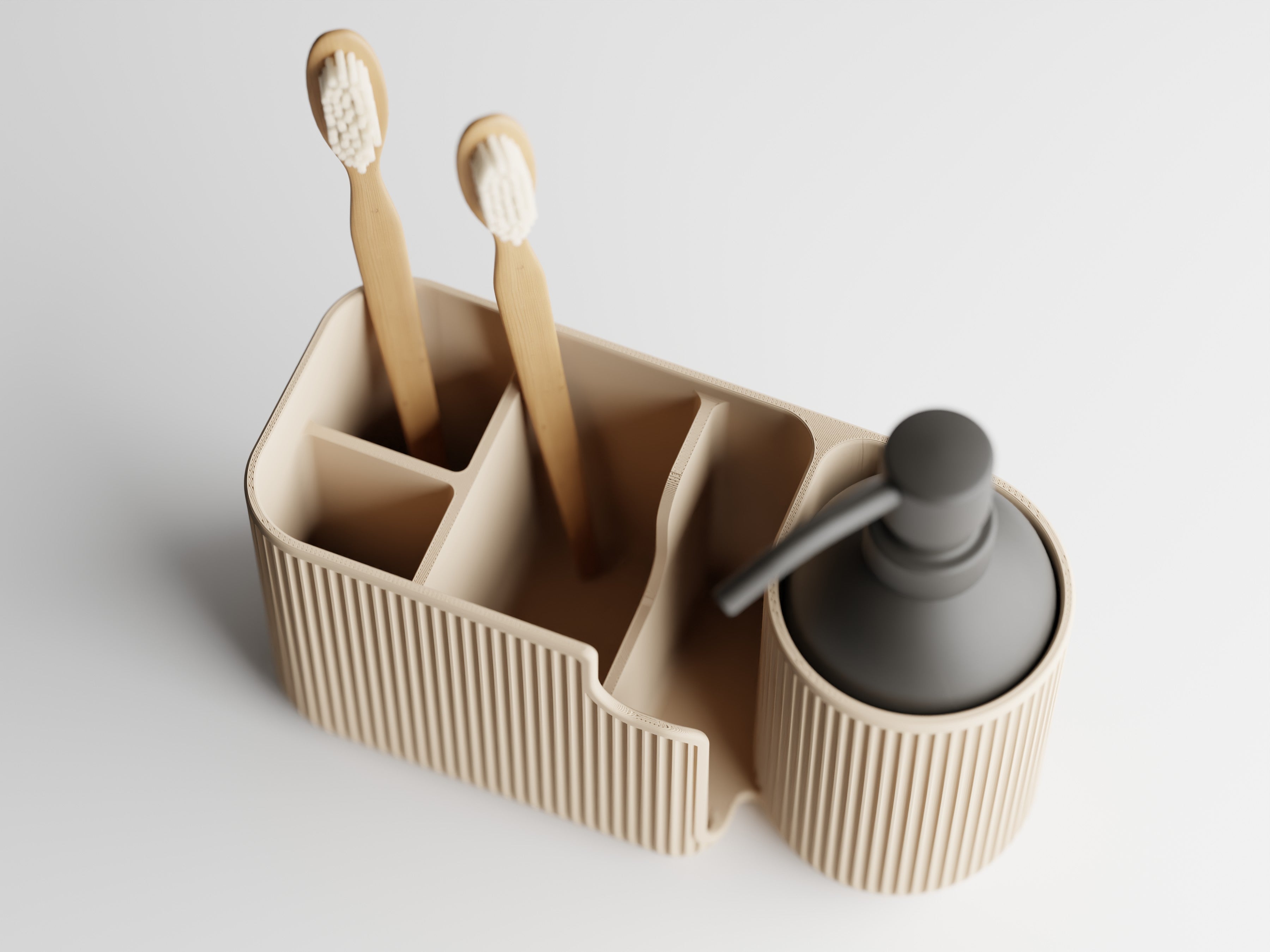 Duova Bathroom Organizer Set | Toothbrush Holder Set