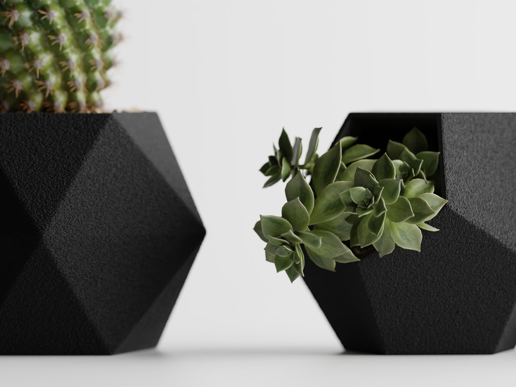 Gio Trio Geometric Planter Set | Modern Indoor Planters