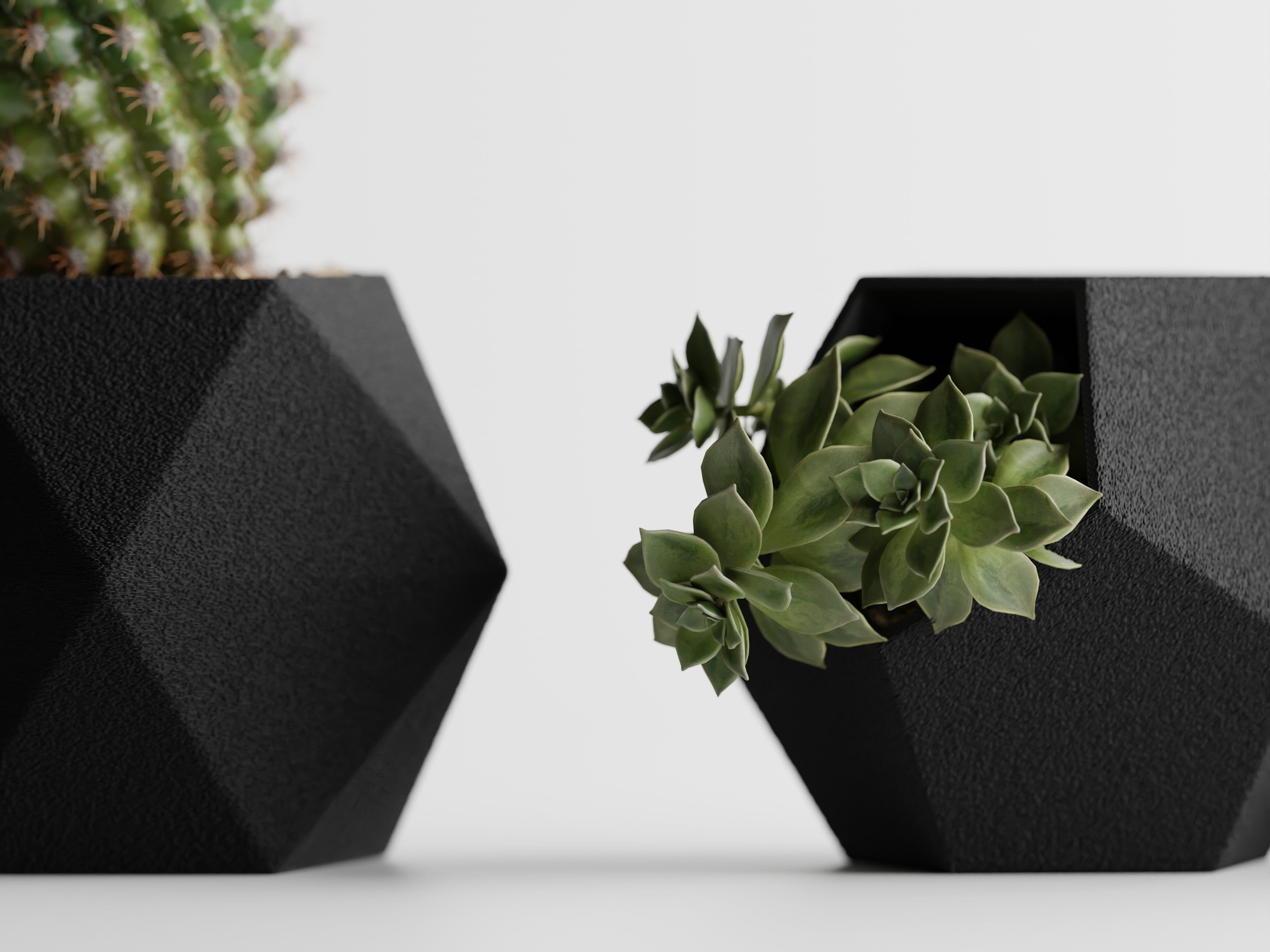 Gio Trio Geometric Planter Set | Modern Indoor Planters