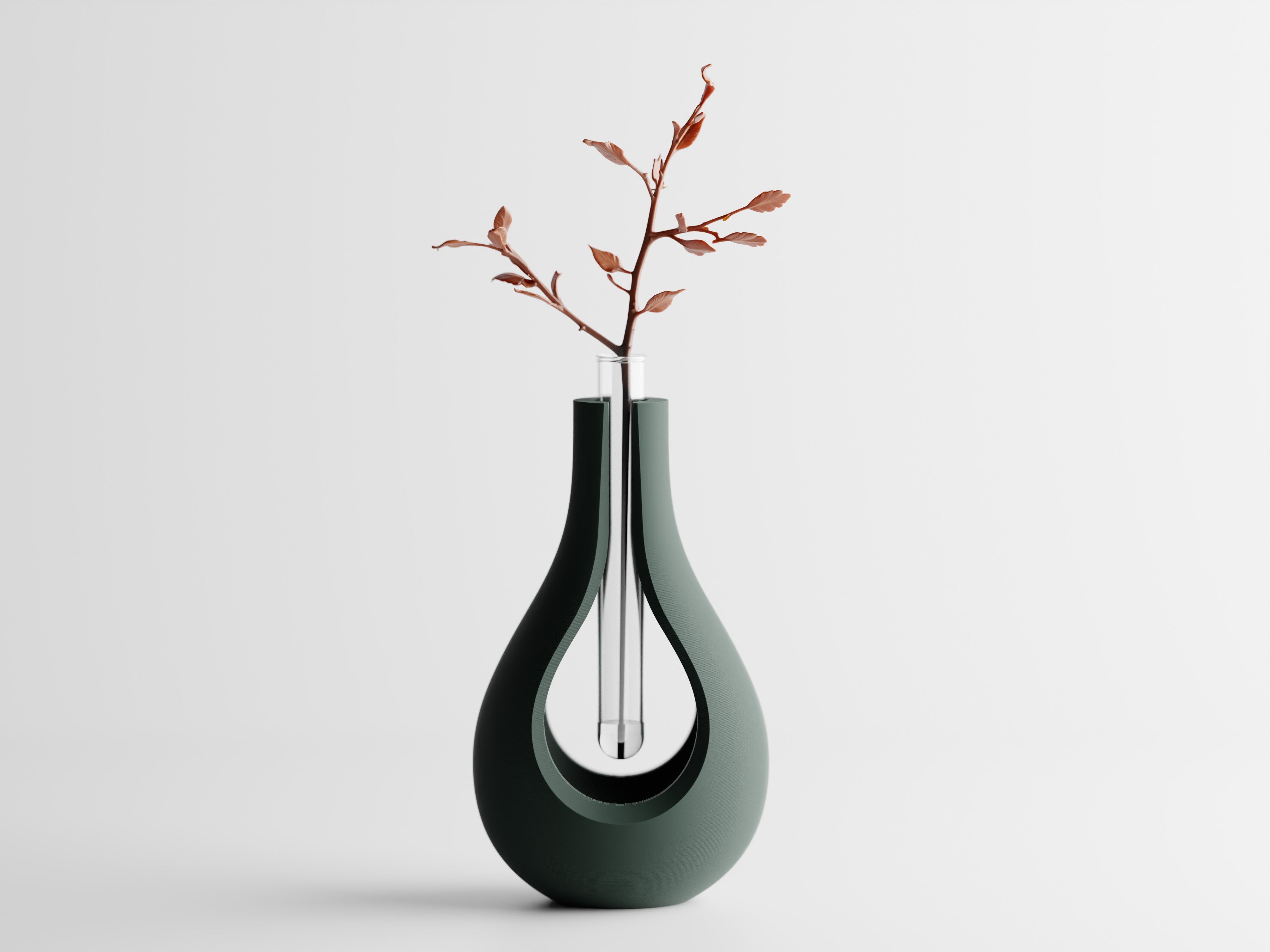 Elysiar Modern Tube Vase | Decorative Vase for Cuttings