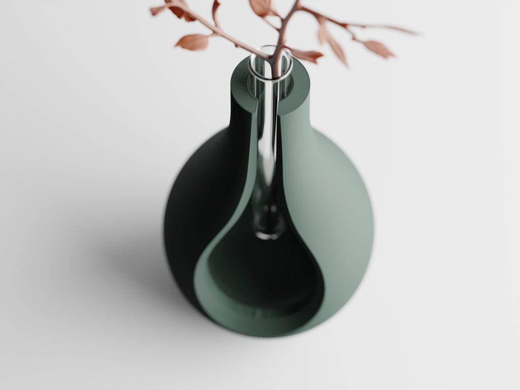 Elysiar Modern Tube Vase | Decorative Vase for Cuttings